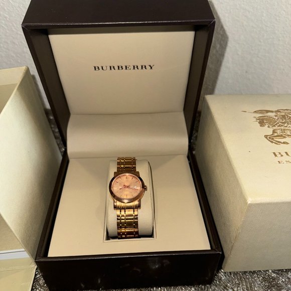 Burberry Ladies Rose Gold Tone Watch, 28mm - Picture 2 of 5